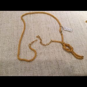 Made in Italy Round Metallic belt with knot